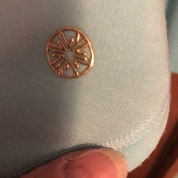 EUC Lilly Pultizer SeaFoam Blue High Low Luxletic Tunic - Picture 6 of 13